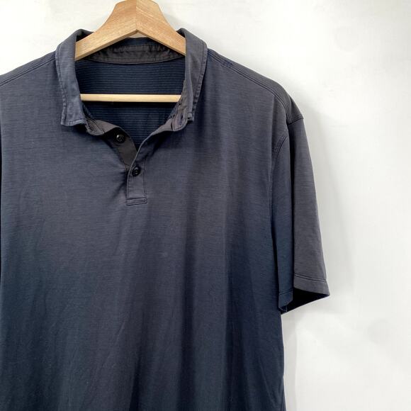 Lululemon L navy blue polo - Picture 1 of 4